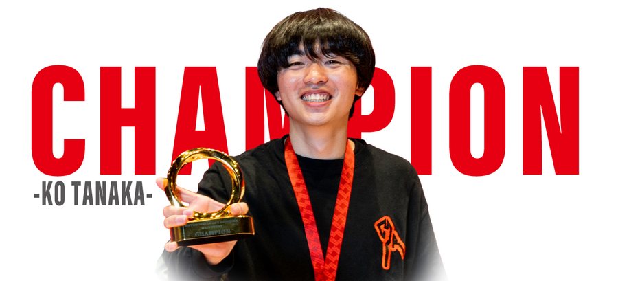 GO KAGOSHIMA by NIPPON SERIES メインイベントチャンピオン KO TANAKA