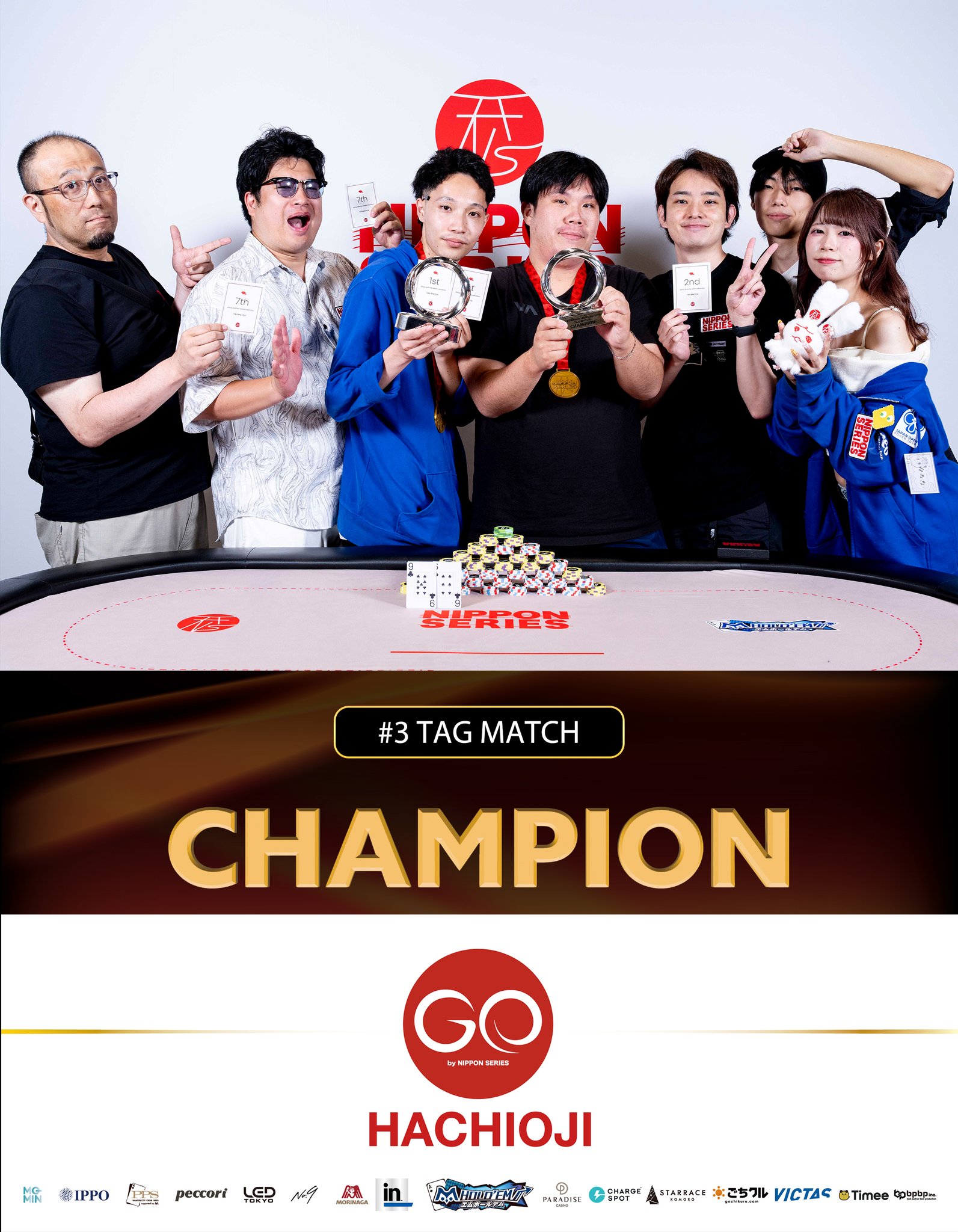 #3 TAG MATCH 優勝者 Team しんや の記念写真