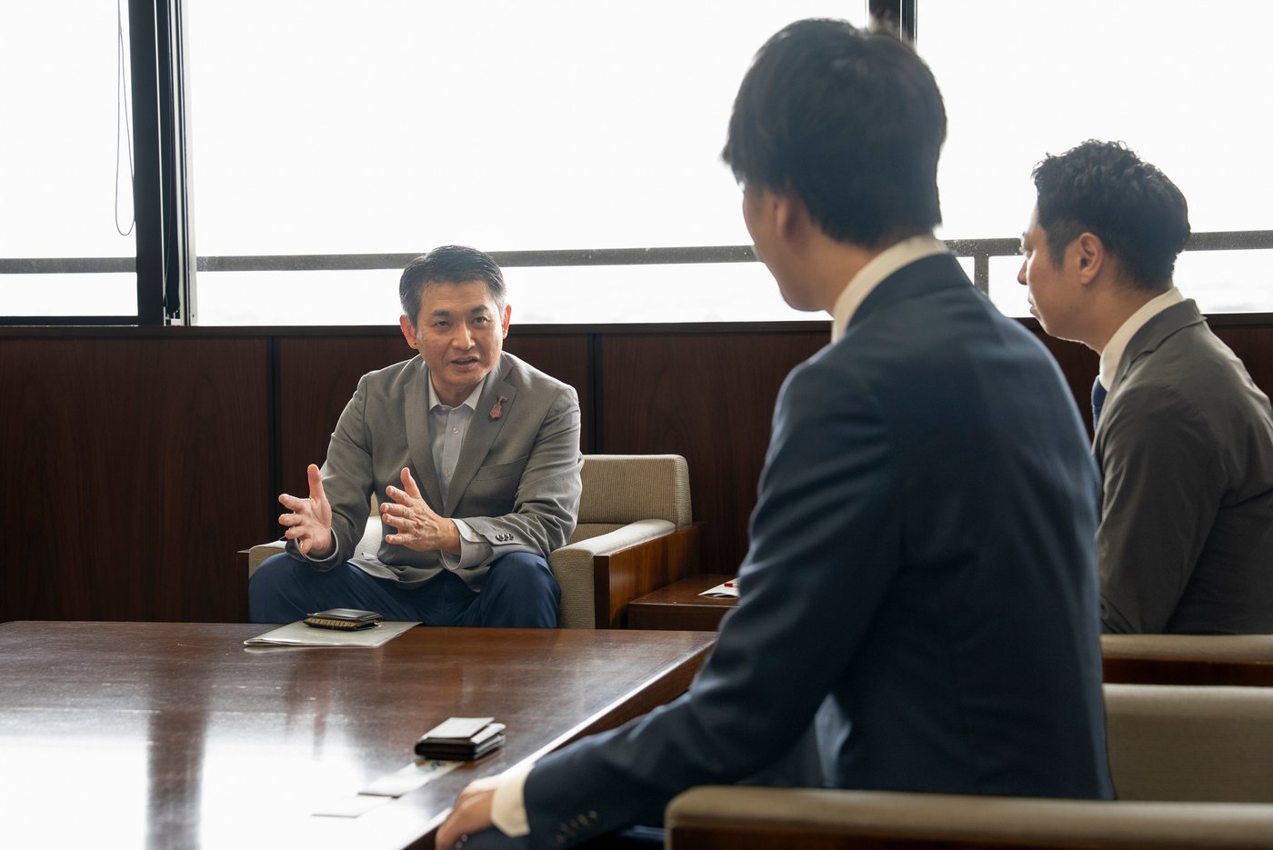 八王子市役所での意見交換